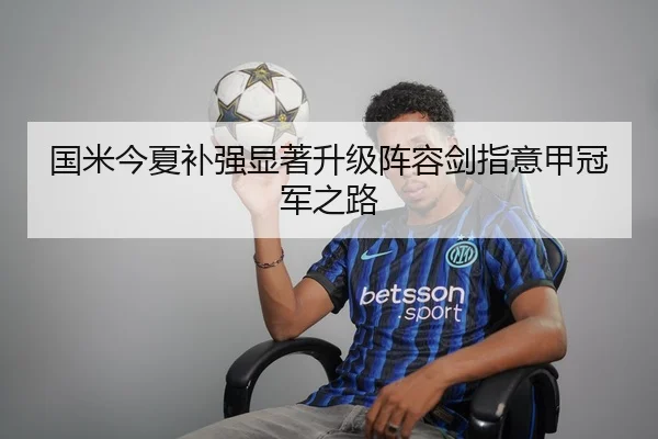 国米今夏补强显著升级阵容剑指意甲冠军之路